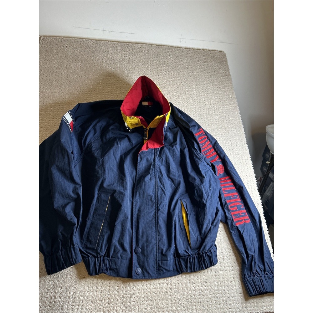 Vintage Men's‎ Tommy Hilfiger Multicolor Nylon Basic Jacket Size XL  Ra20781